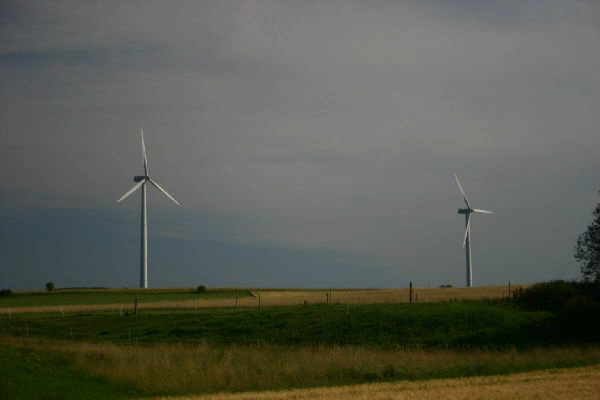 Windkraftwerke am 19.7.2007